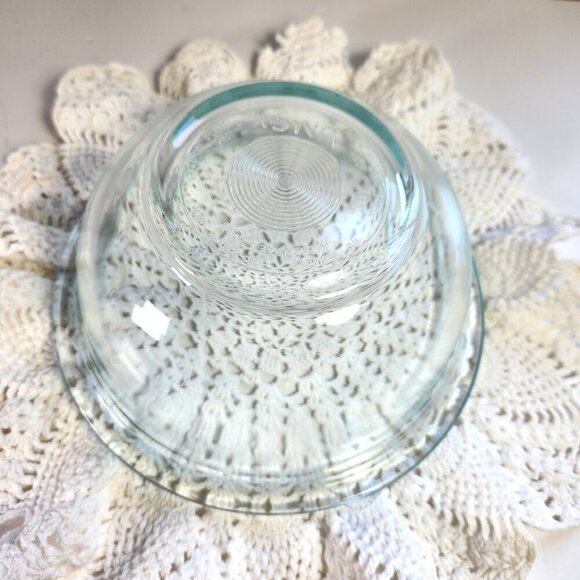 Pyrex Bowl Blue Tint 1 Quart Tempered Glass Bowl Dish 950 ml Microwave Safe - Picture 4 of 7